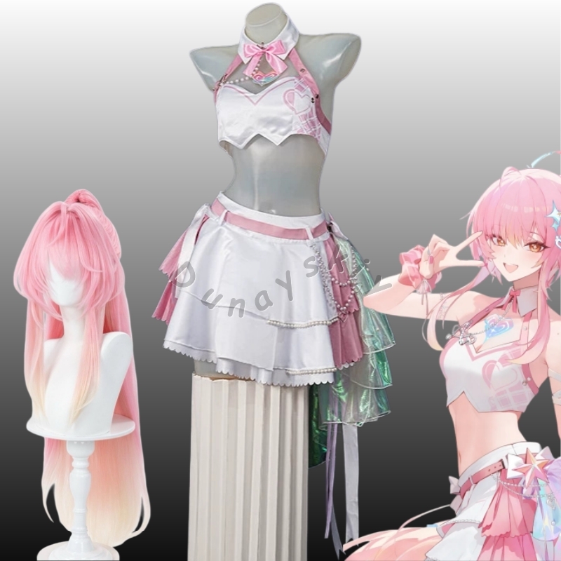Anime Cosplay Pink - Fantasia de Cosplay Wuthering Waves Aemeath,