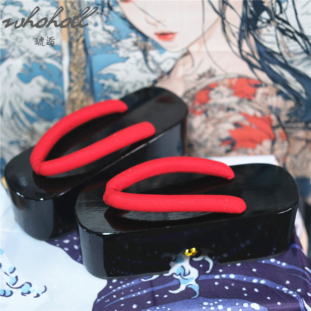 Anime Cosplay Thick - Verão feminino flip flops japonês gisha