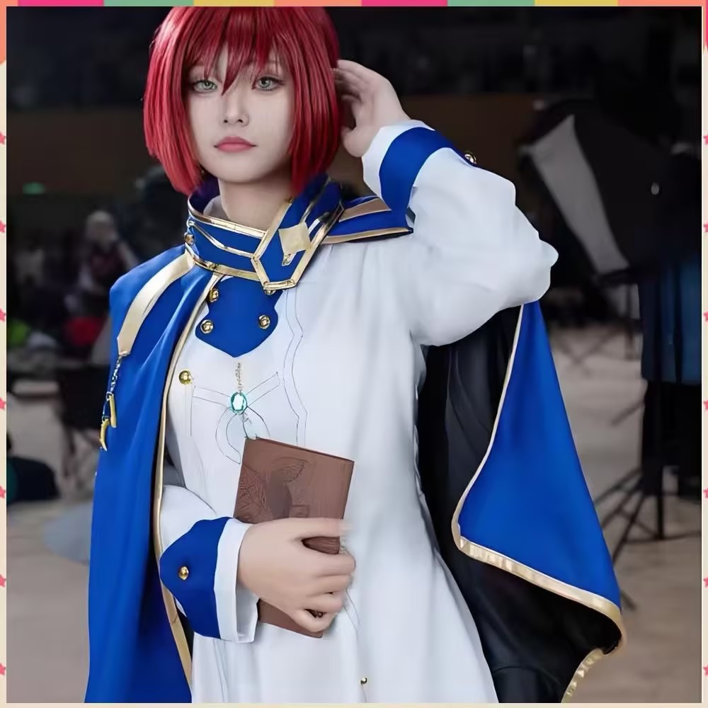 Anime Cosplay With Red Hair - Shirayuki cosplay trajes anime neve branca