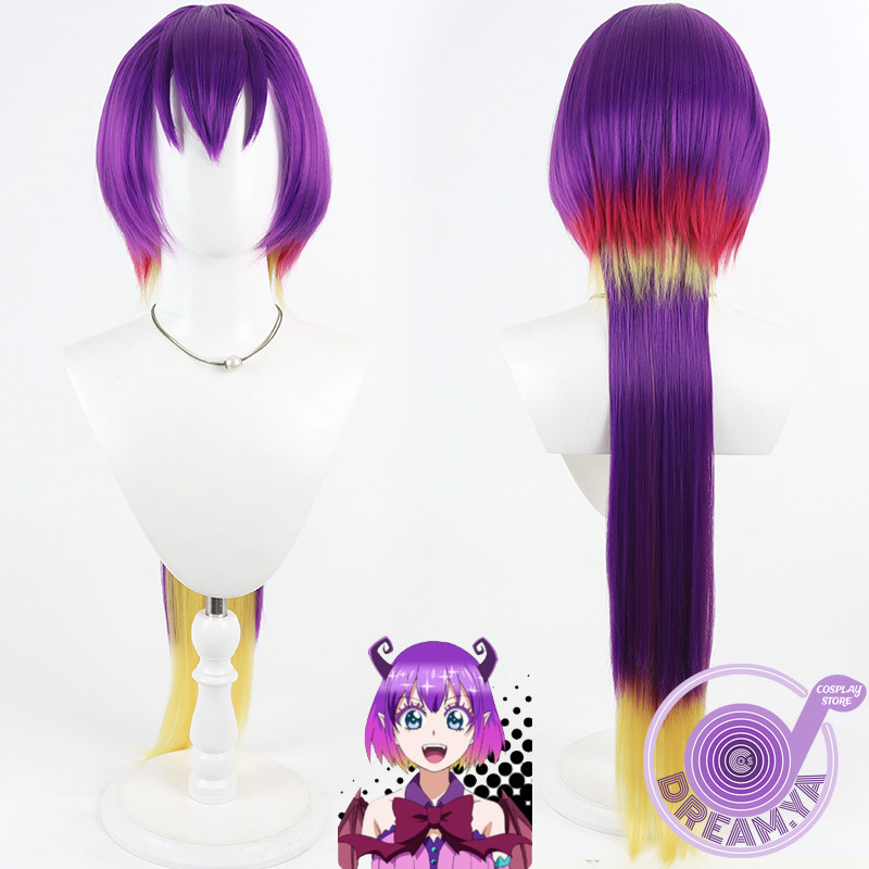 Anime Cosplay With Red Hair - Peruca Cosplay Kuromu Mairimashita Longa Roxa