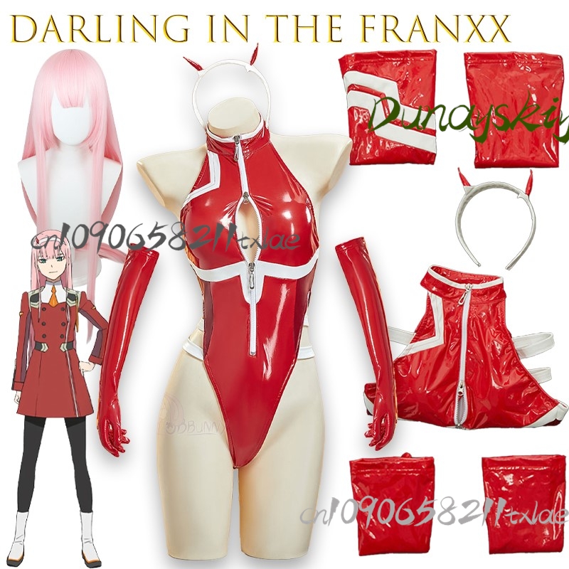 Anime Cosplay Zero Two - Darling in the franxx zero dois