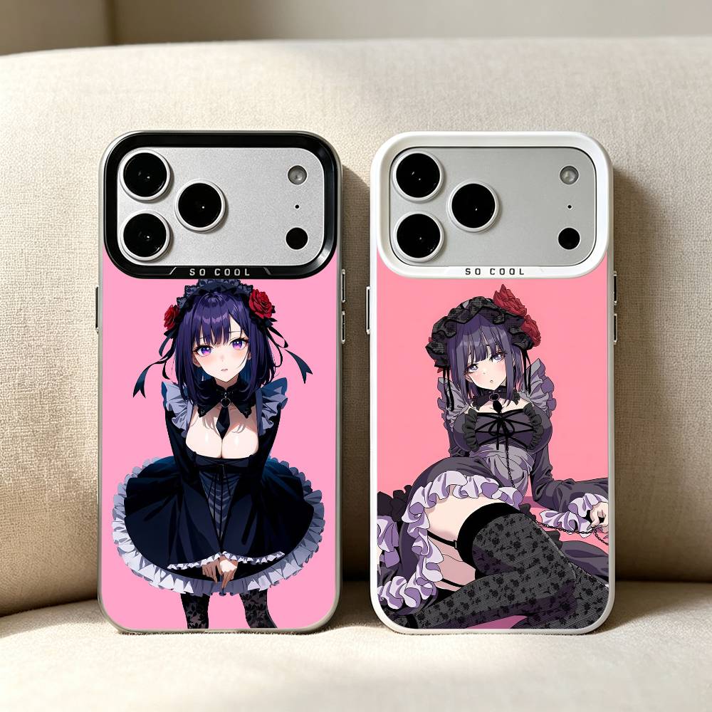 Anime Cosplay Quotes - Capa de silicone colorida prateada com