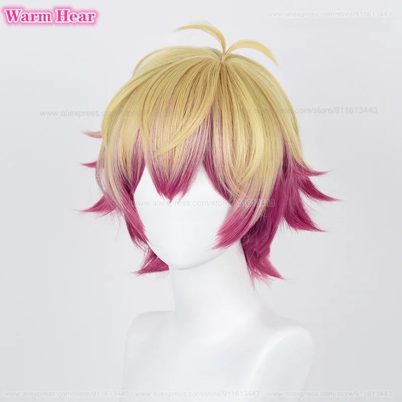 Anime Cosplay With Red Hair - Peruca Sintética Curta Alexis Ness 30cm
