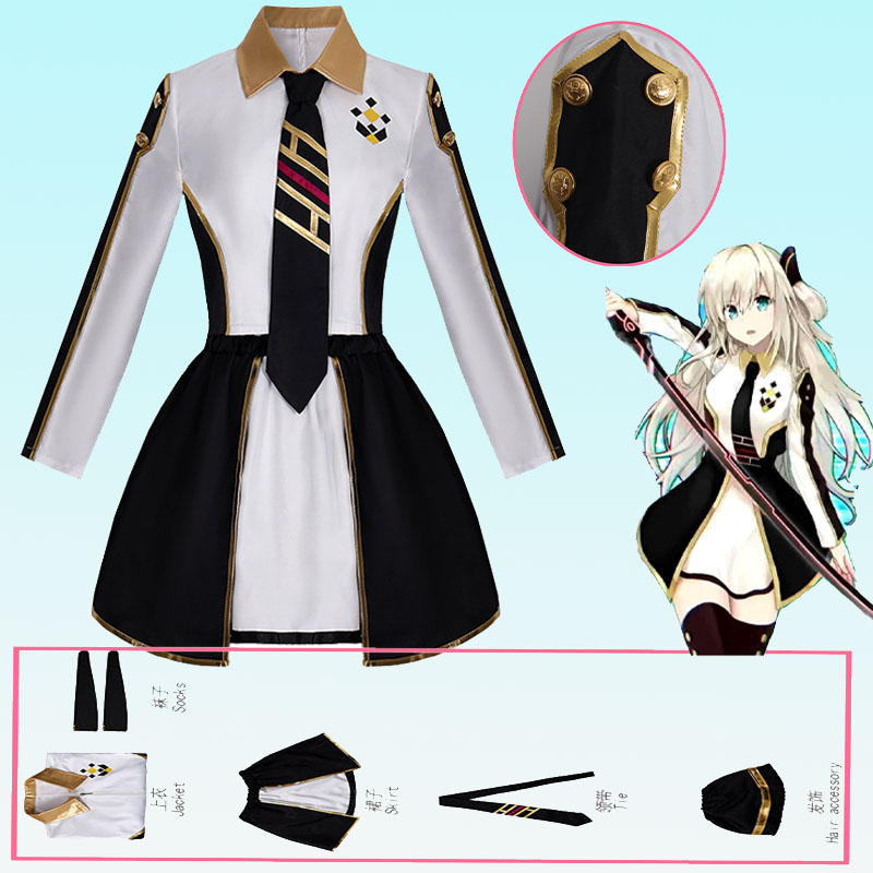 Anime Cosplay Outfit - Anime feminino traje cosplay terno sky