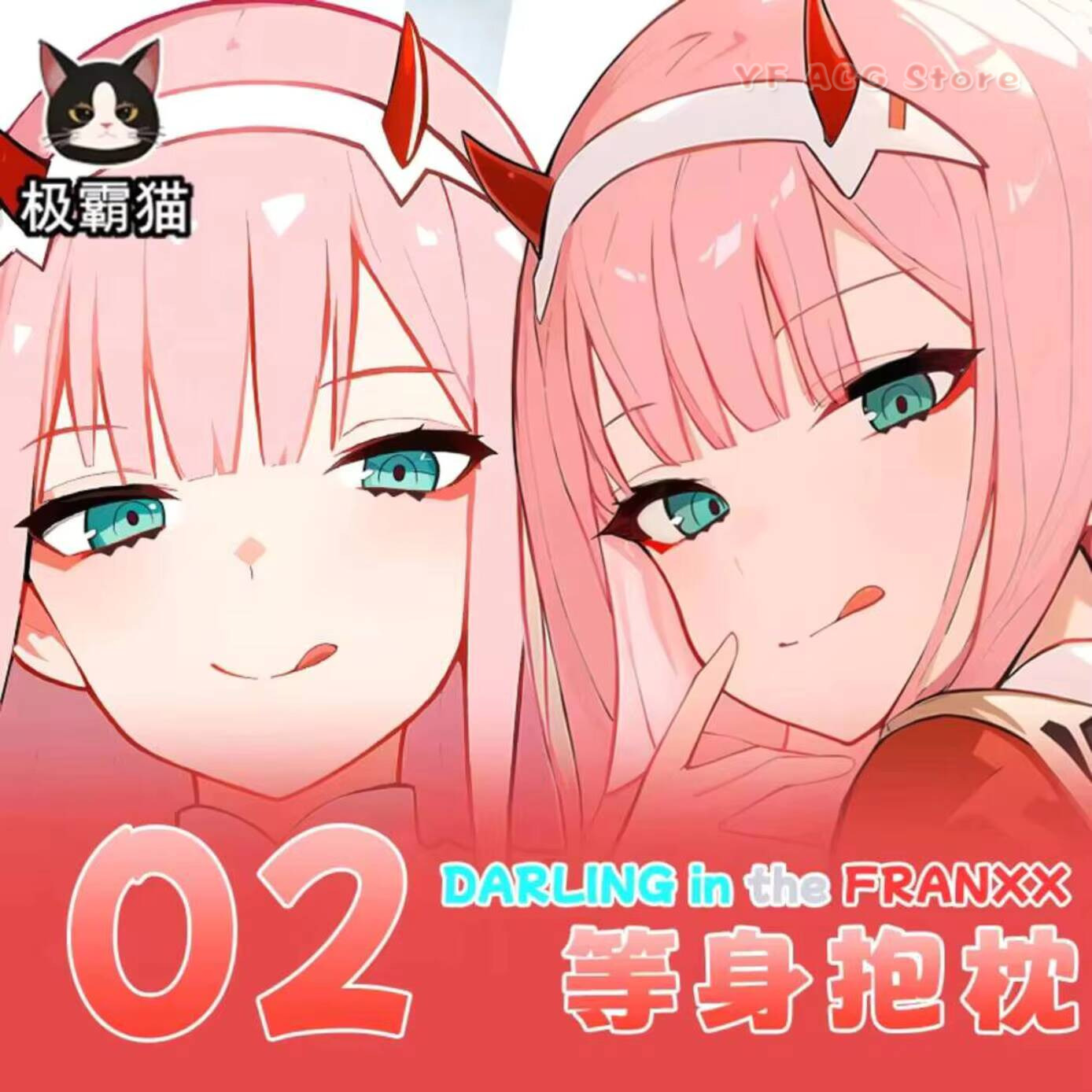 Anime Cosplay Zero Two - Dakimakura Anime DARG In Acg Capa