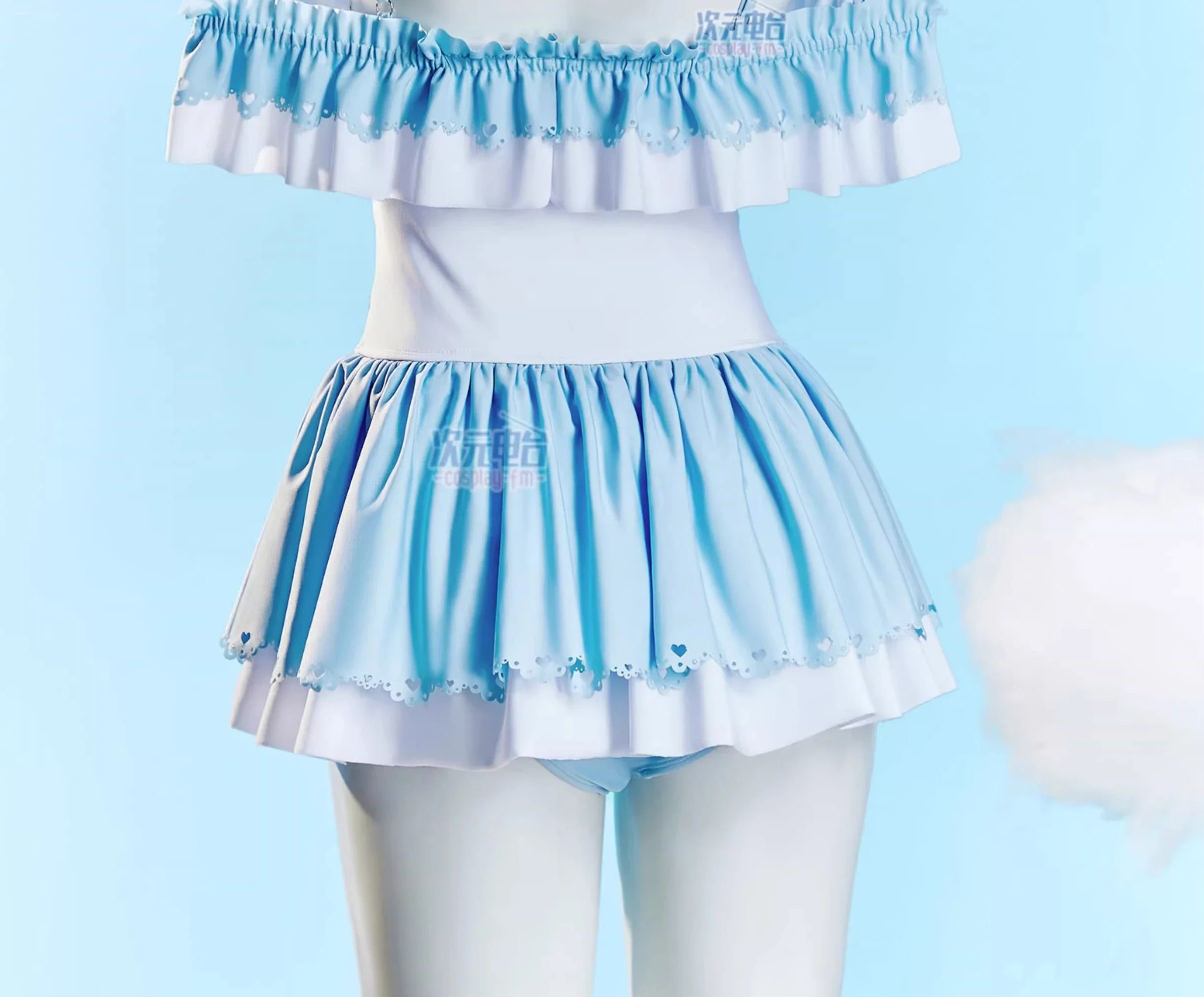 Anime Cosplay Girl - Fantasia de cosplay Cinnamoroll: Maiô feminino