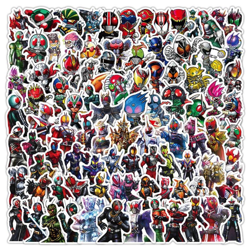 Anime Cosplay Diy - 103 Adesivos Kamen Rider: Estética, Desenhos