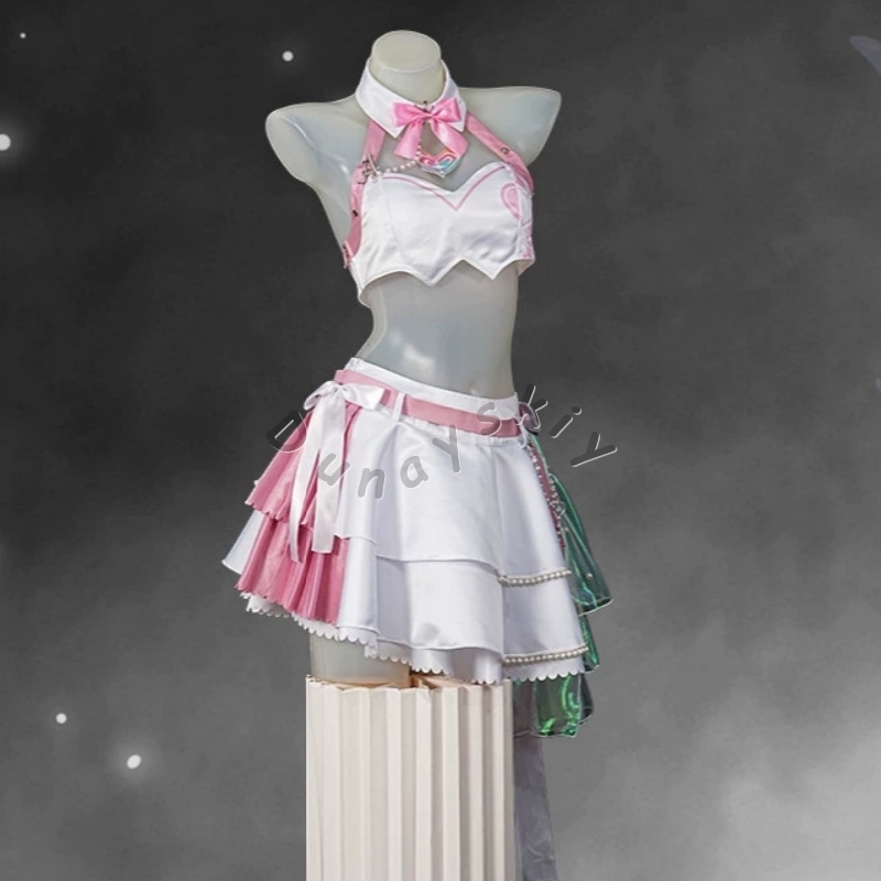 Fantasia de Cosplay Wuthering  - Anime Cosplay Pink avaliação e preço