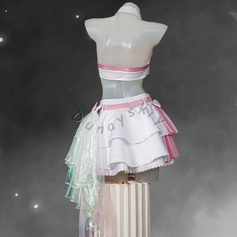 Fantasia de Cosplay Wuthering  - Anime Cosplay Pink avaliação e preço