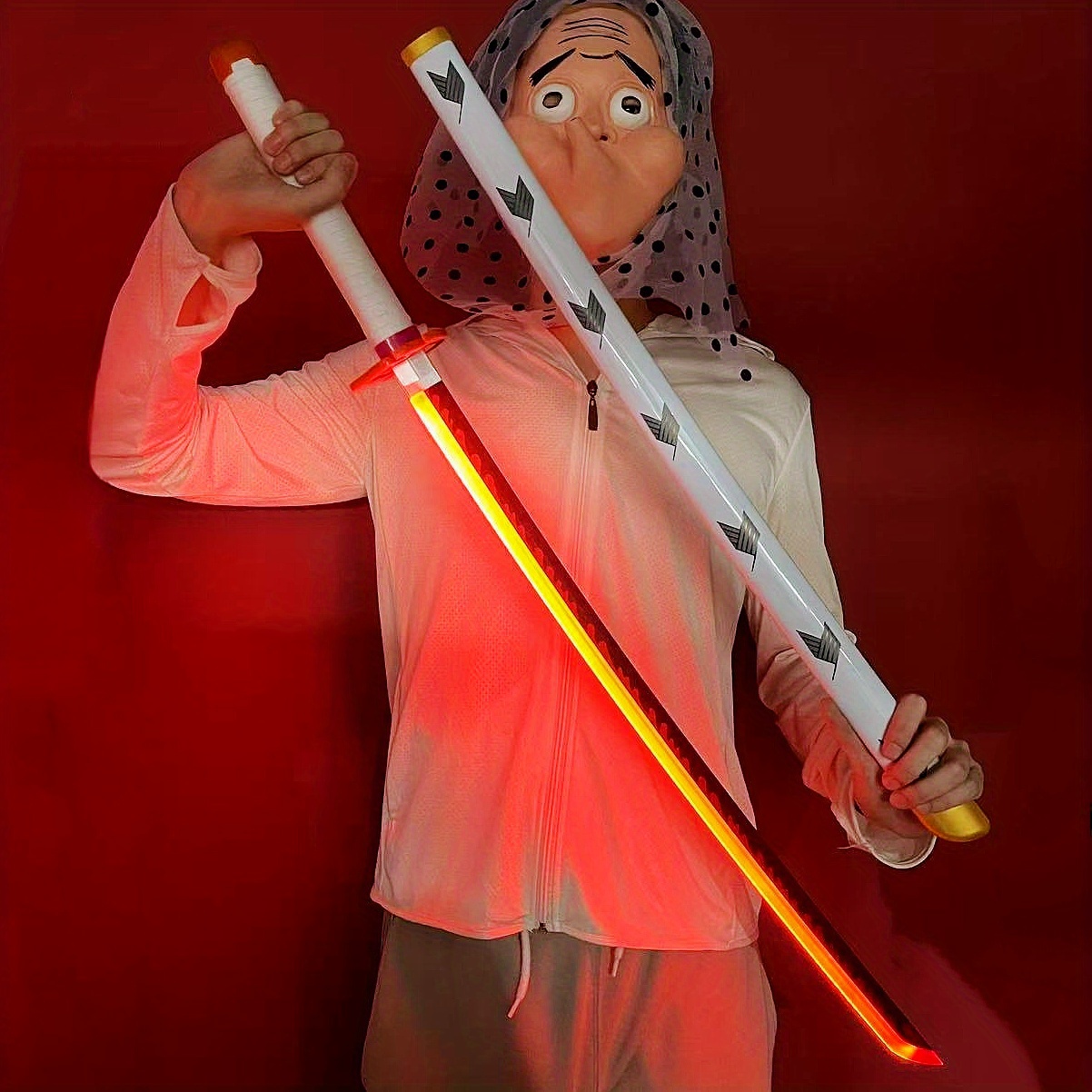 Katana Luminosa Demon Slayer c - Anime Cosplay Real avaliação e preço