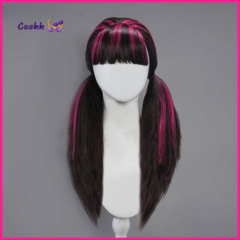 Peruca de Cosplay Draculaura,  - Anime Cosplay Pink avaliação e preço