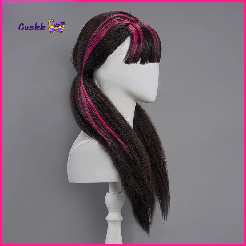 Peruca de Cosplay Draculaura,  - Anime Cosplay Pink avaliação e preço