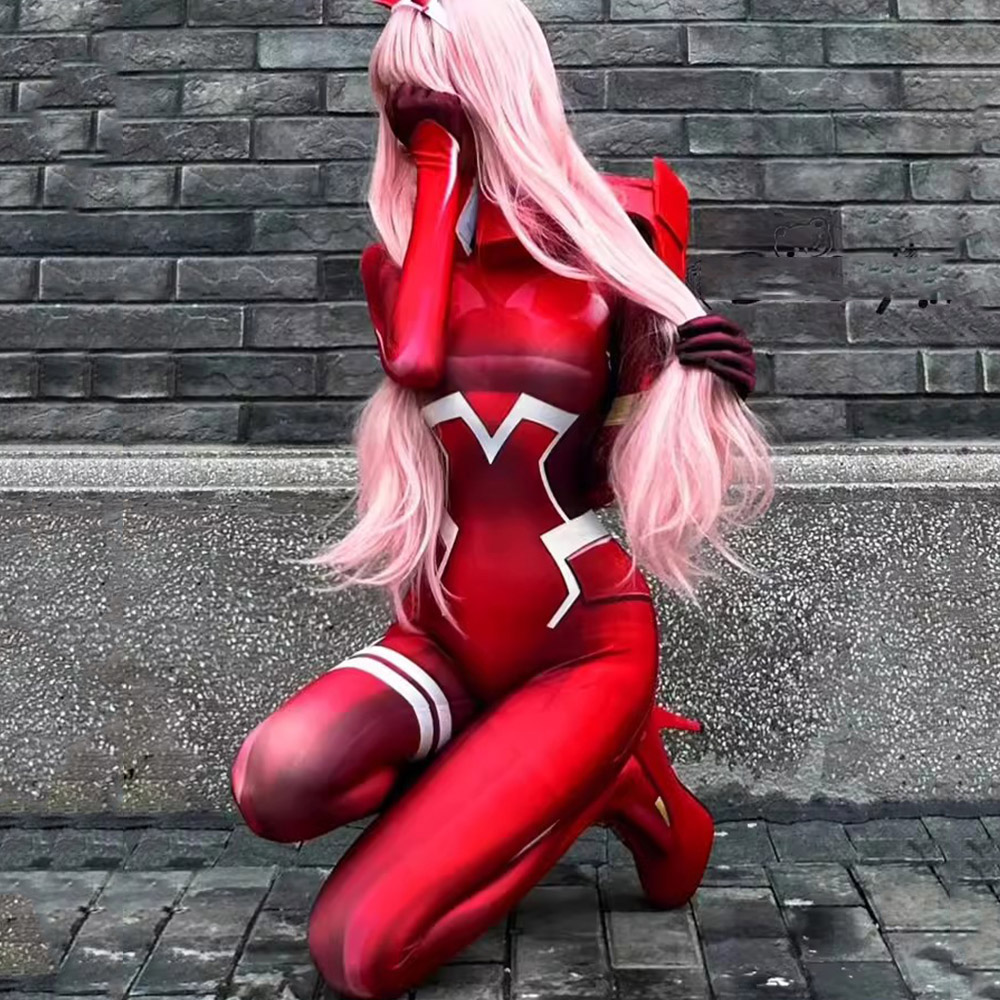 Rosa cosplay querido no franxx - Anime Cosplay Zero Two avaliação e preço