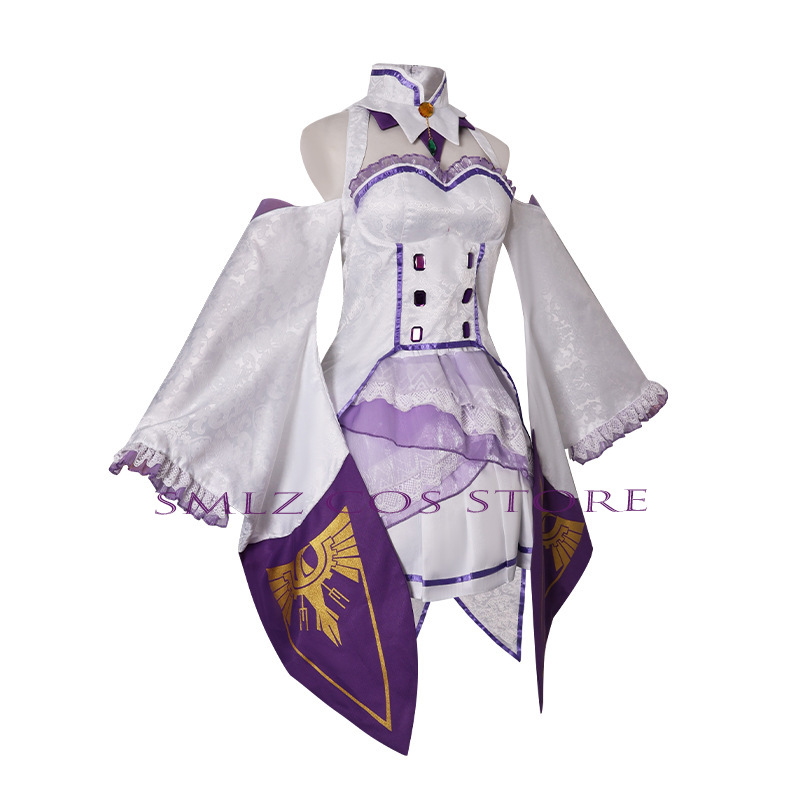 Fantasia de Cosplay Emilia do  - Anime Cosplay Girl Costume avaliação e preço
