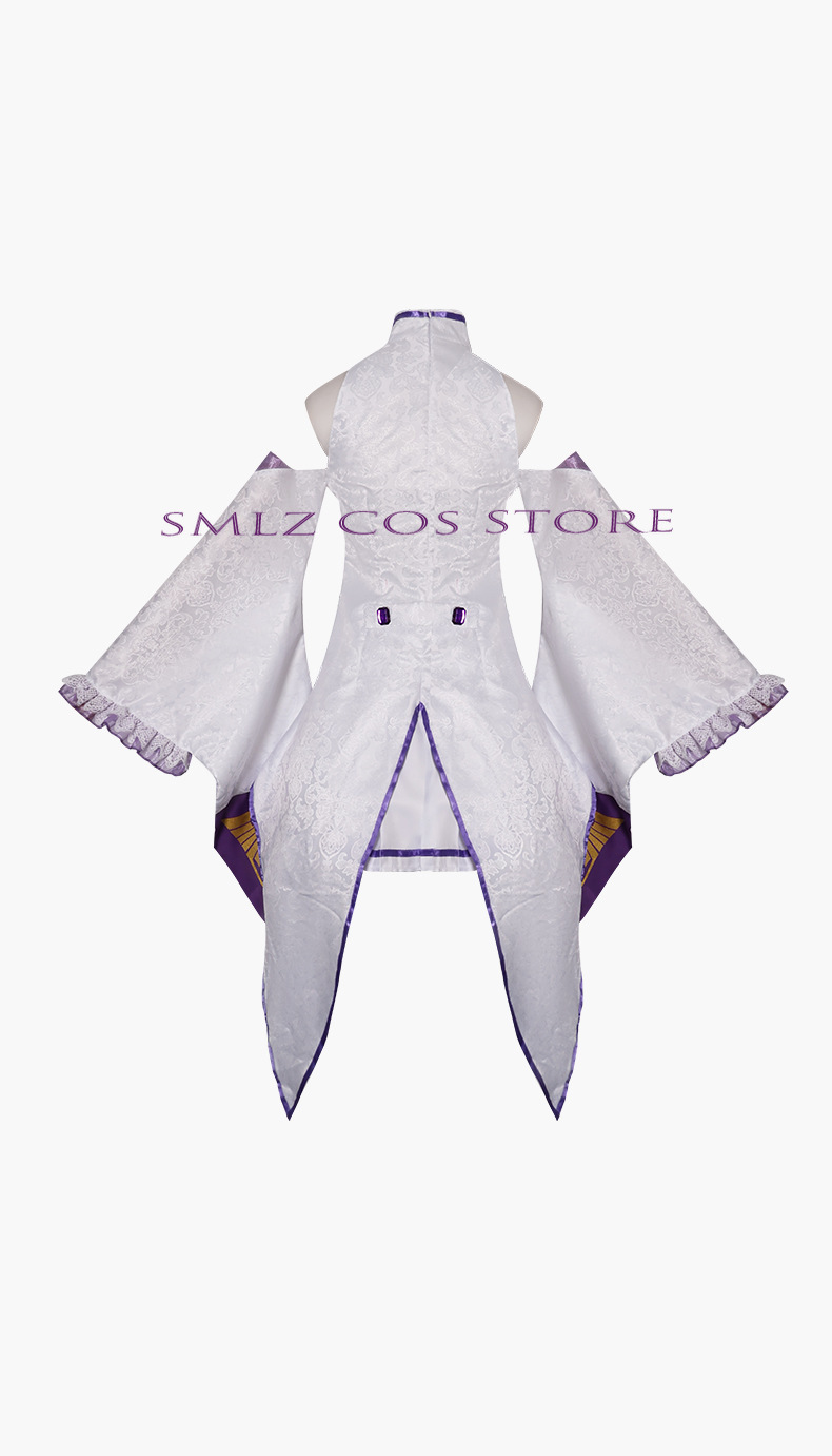 Fantasia de Cosplay Emilia do  - Anime Cosplay Girl Costume avaliação e preço