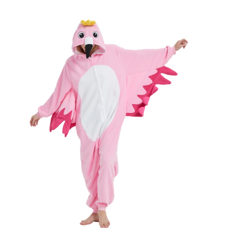 Fantasia de Flamingo com Zíper - Anime Cosplay Thick avaliação e preço