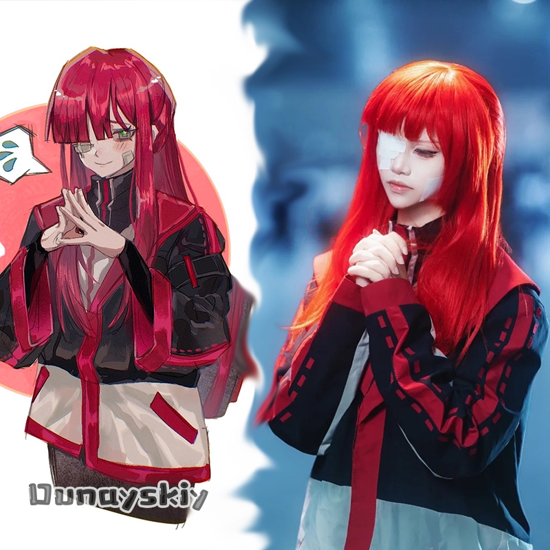 Fantasia de Cosplay da Limbus  - Anime Cosplay With Red Hair avaliação e preço