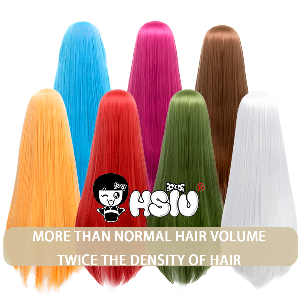 Hsiu 800g peruca cosplay 100cm - Anime Cosplay Thick avaliação e preço