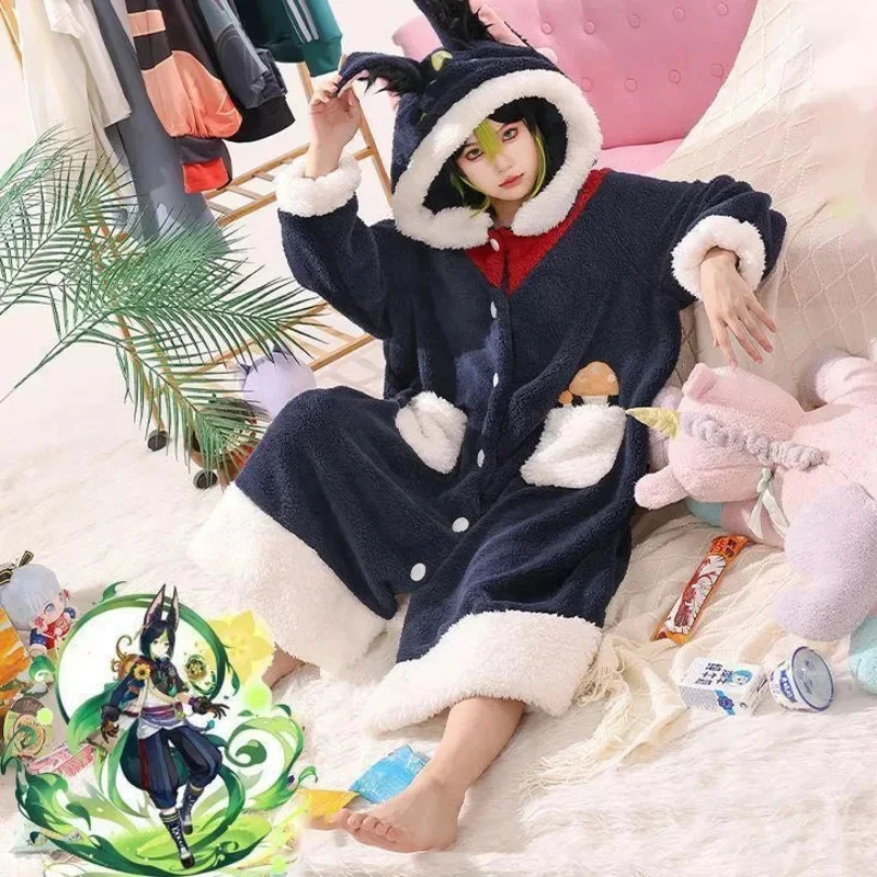 Genshin impacto cosplay pijama - Anime Cosplay Thick avaliação e preço