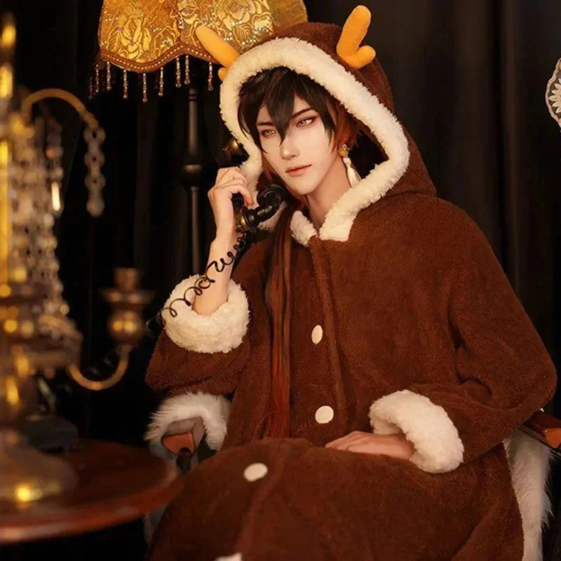 Genshin impacto cosplay pijama - Anime Cosplay Thick avaliação e preço