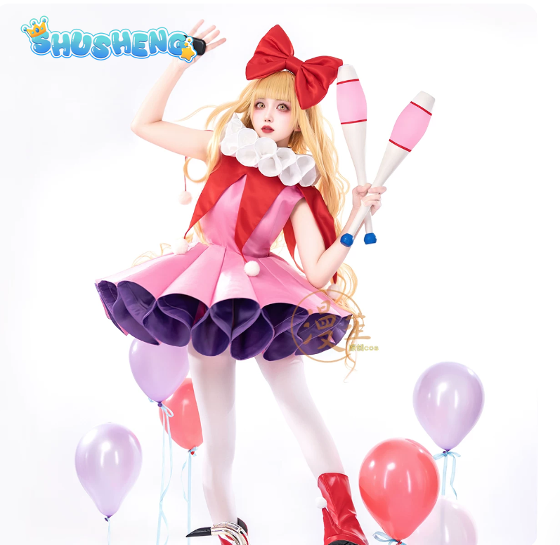 Fantasia do Joker Rima Mashiro - Anime Cosplay Pink avaliação e preço
