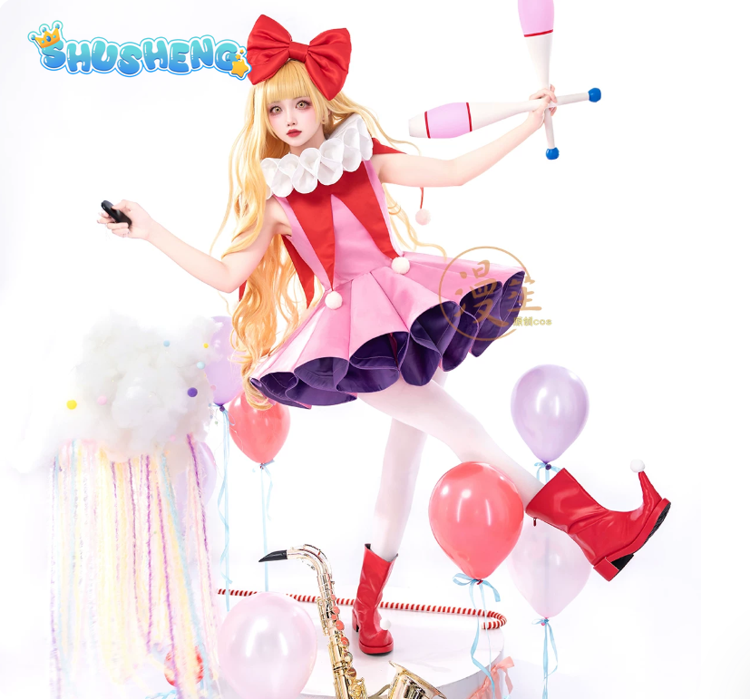 Fantasia do Joker Rima Mashiro - Anime Cosplay Pink avaliação e preço
