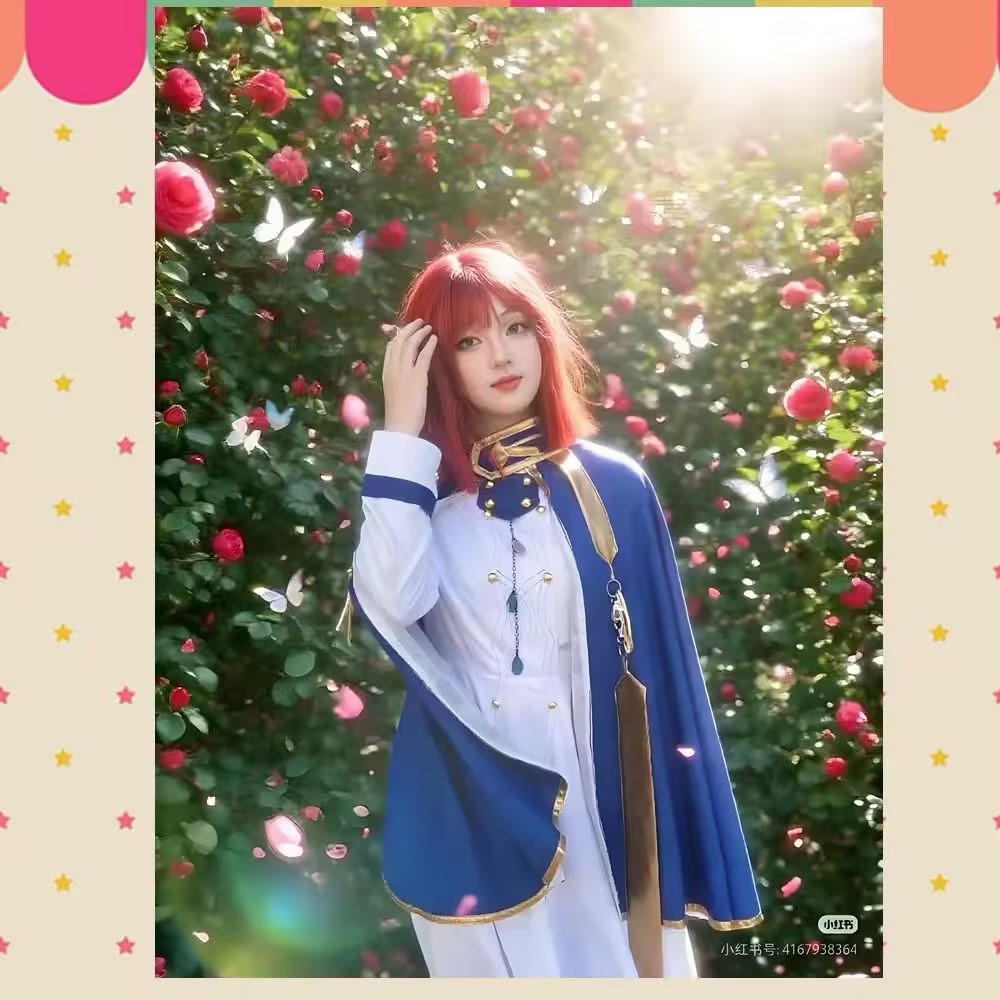 Shirayuki cosplay trajes anime - Anime Cosplay With Red Hair avaliação e preço