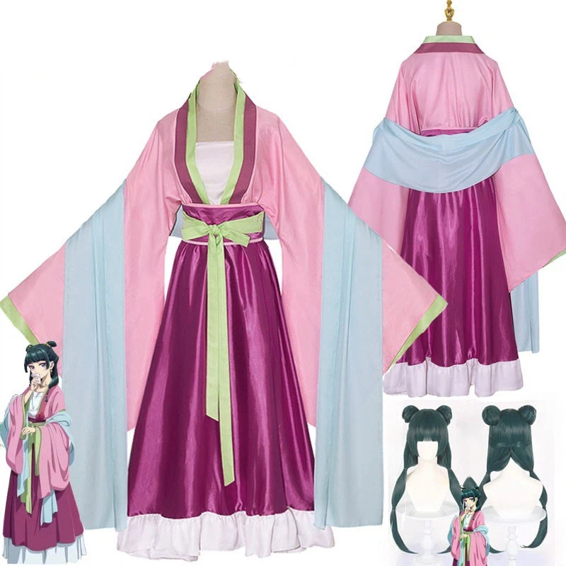 Fantasia de Cosplay Maomao com - Anime Cosplay Pink avaliação e preço