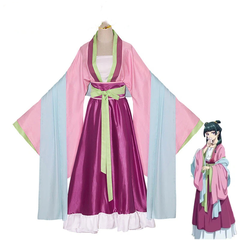 Fantasia de Cosplay Maomao com - Anime Cosplay Pink avaliação e preço