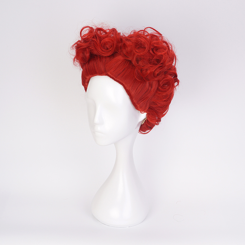 Alice Red Queen Cosplay Peruca - Anime Cosplay With Red Hair avaliação e preço