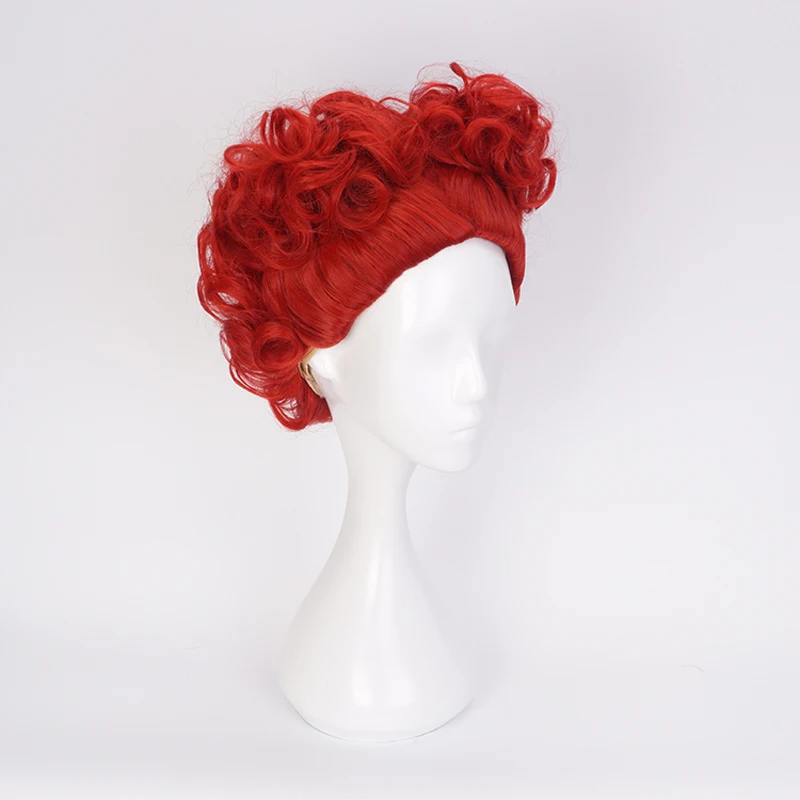 Alice Red Queen Cosplay Peruca - Anime Cosplay With Red Hair avaliação e preço