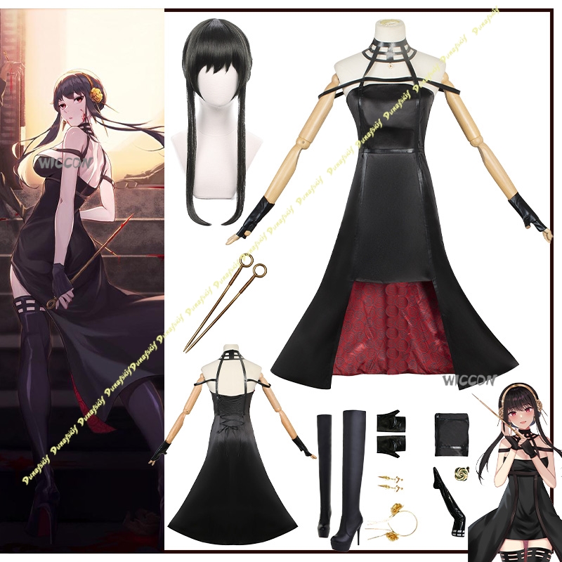 Anime terno yor forger cosplay - Anime Cosplay Black Girl avaliação e preço
