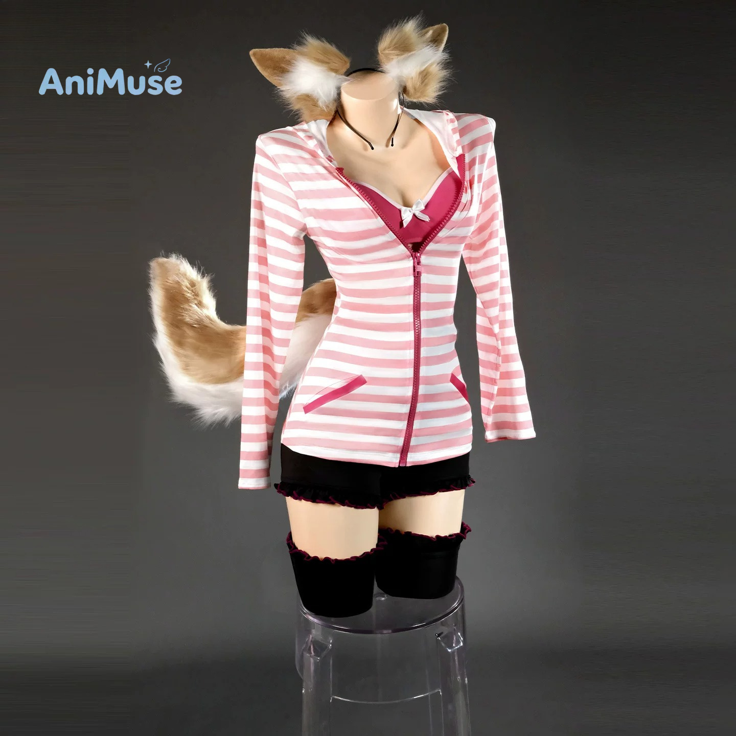 Fantasia de Cosplay Tamamo no  - Anime Cosplay Pink avaliação e preço
