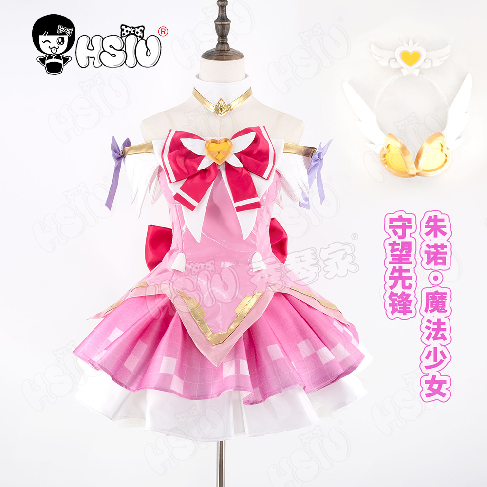 Juno cosplay traje peruca hsiu - Anime Cosplay Pink avaliação e preço