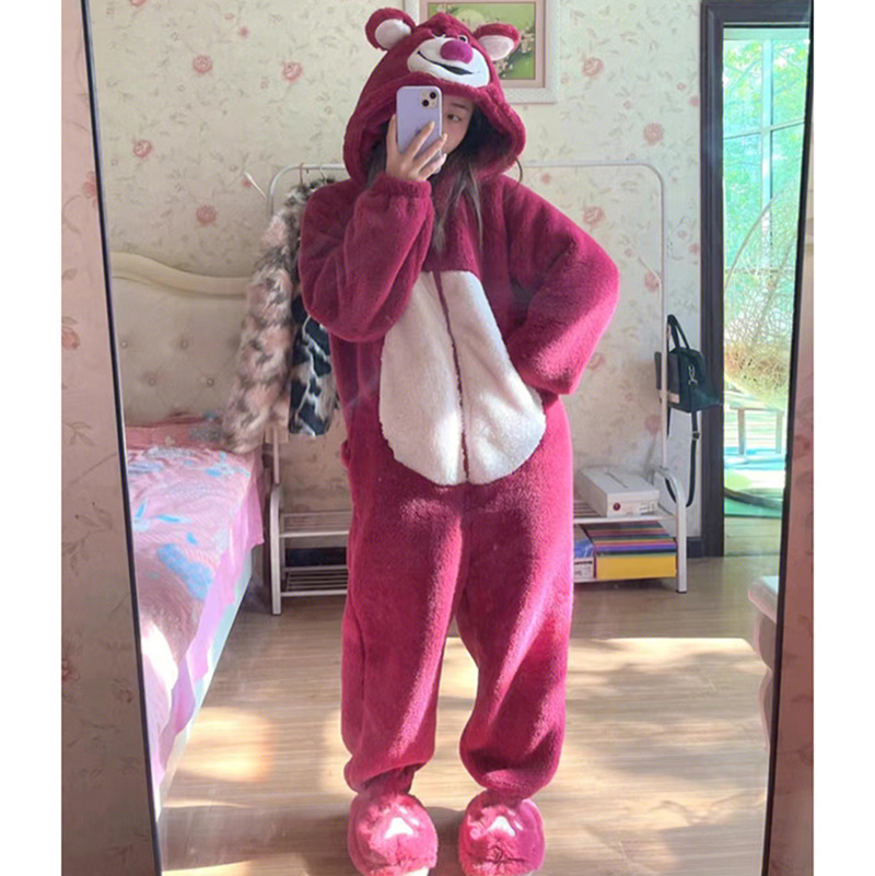 Mulheres macacão animal pijama - Anime Cosplay Thick avaliação e preço