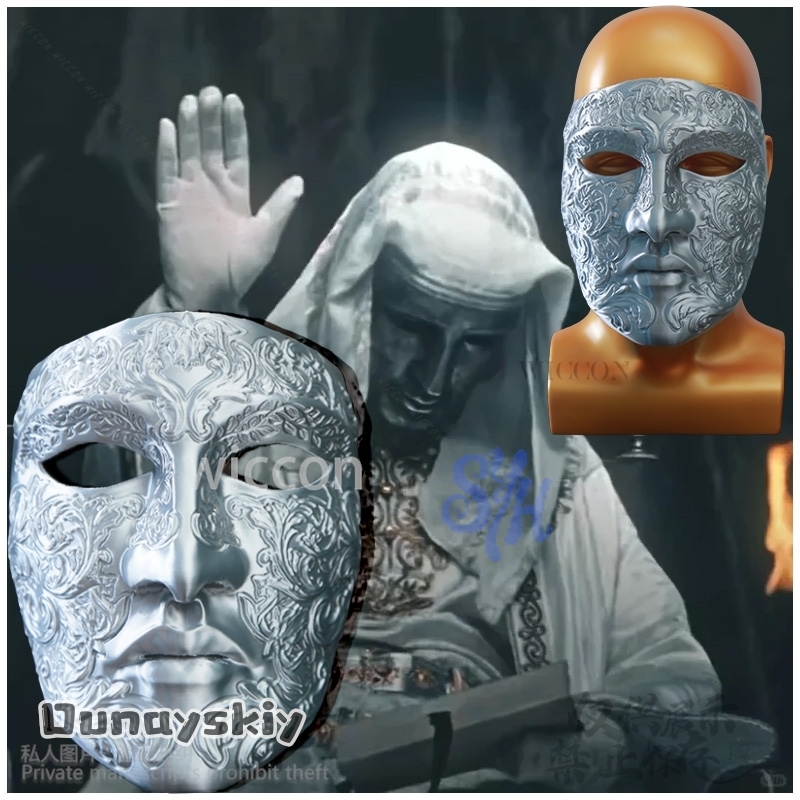 Filme Baldwin IV Cosplay Prata - Anime Cosplay Face avaliação e preço