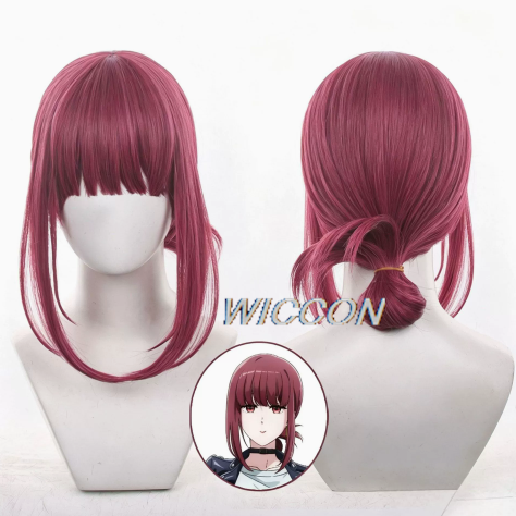 Peruca Cosplay Yamada Anime: P - Anime Cosplay With Red Hair avaliação e preço