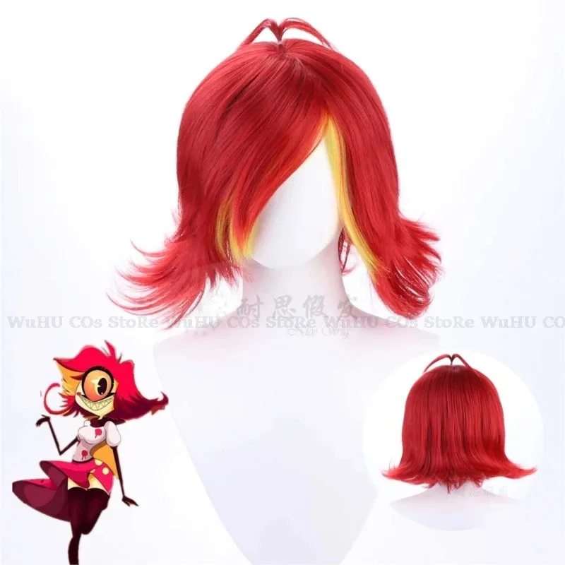 Peruca Cos Niffty 2025 Hasbin, - Anime Cosplay With Red Hair avaliação e preço